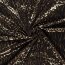 Folienjersey goldene Sterne - schwarz