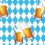 Modestoff Dekostoff Oktoberfest Bier - hellblau