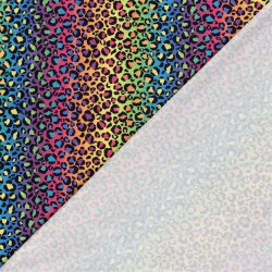 Polyesterjersey Regenbogen Leo - blau