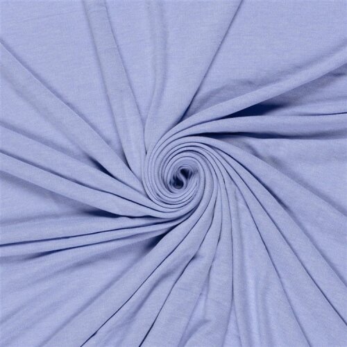 Jacquard Jersey Melange *Marie* Uni - babyblau