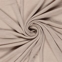 Jacquard Jersey Melange *Marie* Uni - softbeige