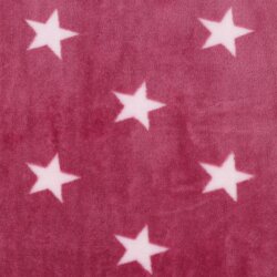 Wellnessfleece Sterne - pink