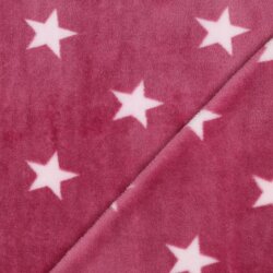 Wellnessfleece Sterne - pink