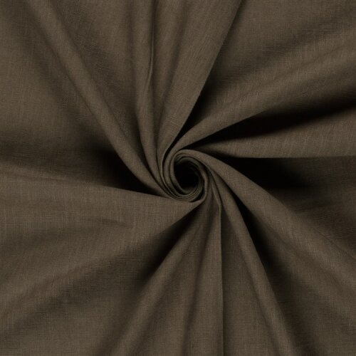 Leinen *Marie* Uni - dunkeltaupebraun