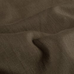 Leinen *Marie* Uni - dunkeltaupebraun
