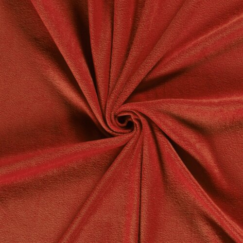 Antipilling Fleece *Marie* Uni - leuchtend rot