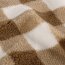 Teddystoff Fleece Kariert - braun
