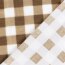 Teddystoff Fleece Kariert - braun