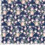 Wintersweat Digital Blumenfeld - dunkelblau