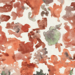 Viskose Nylon Mix LIGHT Köper Digital Aquarelltupfen - koralle