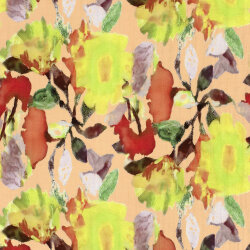 Viskose Nylon Mix LIGHT Köper Digital Blüten -...