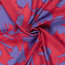 Viskose Nylon Mix LIGHT Köper Blumen - himbeerrot