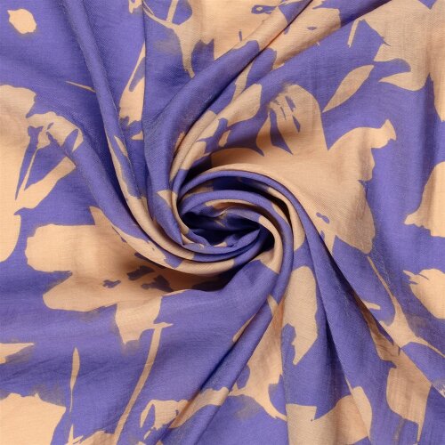 Viskose Nylon Mix LIGHT Köper Blumen - viola