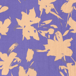 Viskose Nylon Mix LIGHT Köper Blumen - viola