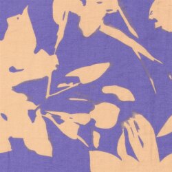 Viskose Nylon Mix LIGHT Köper Blumen - viola