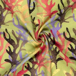 Viskose Nylon Mix LIGHT Köper Algen - limette