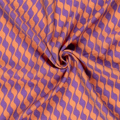 Viskose Nylon Mix LIGHT Köper Wellen - viola