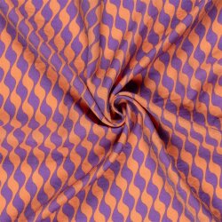 Viskose Nylon Mix LIGHT Köper Wellen - viola