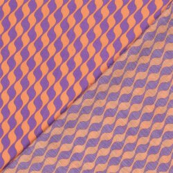 Viskose Nylon Mix LIGHT Köper Wellen - viola
