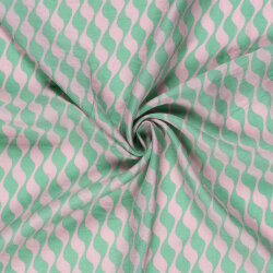 Viskose Nylon Mix LIGHT Köper Wellen - mint