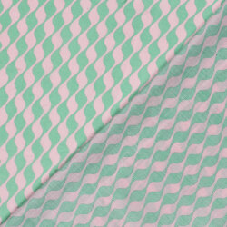 Viskose Nylon Mix LIGHT Köper Wellen - mint