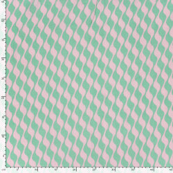 Viskose Nylon Mix LIGHT Köper Wellen - mint