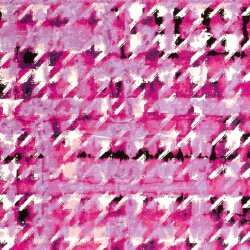 Viskose Nylon Mix LIGHT Köper Abstrakt - pink