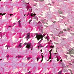 Viskose Nylon Mix LIGHT Köper Abstrakt - pink