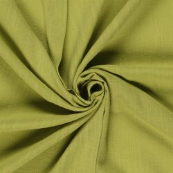 Baumwoll Viskose Mix Leinenoptik - limette