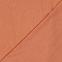 Baumwoll Viskose Mix Leinenoptik - orange