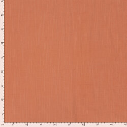 Baumwoll Viskose Mix Leinenoptik - orange
