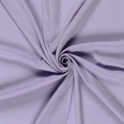 Baumwoll Viskose Mix Leinenoptik Uni - softlavendel