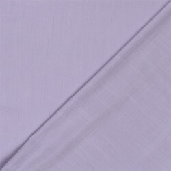 Baumwoll Viskose Mix Leinenoptik Uni - softlavendel