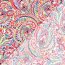 Polyesterjersey Köper Paisley - pink