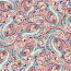 Polyesterjersey Köper Paisley - mint