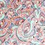 Polyesterjersey Köper Paisley - mint