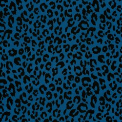 Polyesterjersey Köper Leo - indigo