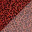 Polyesterjersey Köper LEOPARD - rot