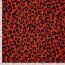 Polyesterjersey Köper LEOPARD - rot