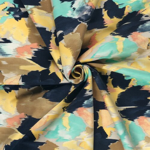 Bengaline bunte Pinselstriche - hellgelb