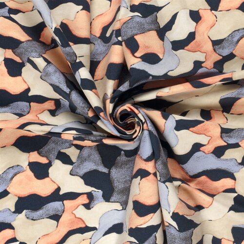 Bengaline Aquarell Formen - dunkelblau