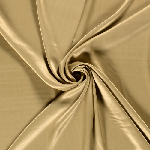 Viskosesatin Uni - olivgold