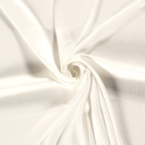 Viskosesatin Uni - wollweiss - creme