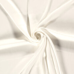 Viskosesatin Uni - wollweiss - creme