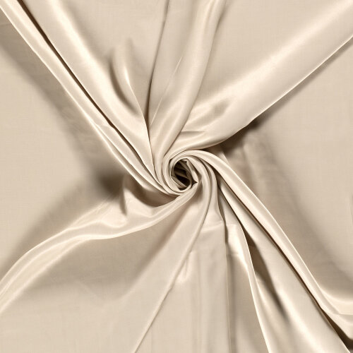 Viskosesatin Uni - beige