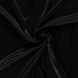 Viskosesatin Uni - schwarz