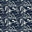 Viskosesatin Abstract - dunkelblau
