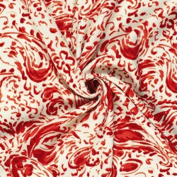 Viskosesatin Abstract - rot