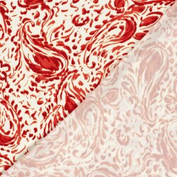 Viskosesatin Abstract - rot