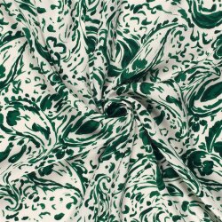 Viskosesatin Paisley - grün